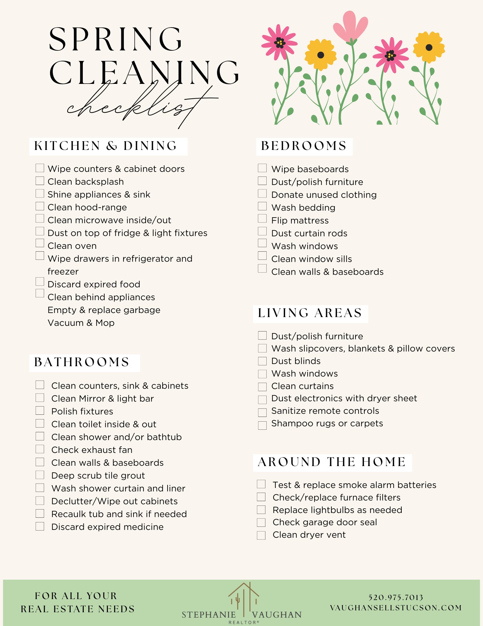 Spring Cleaning Checklist
